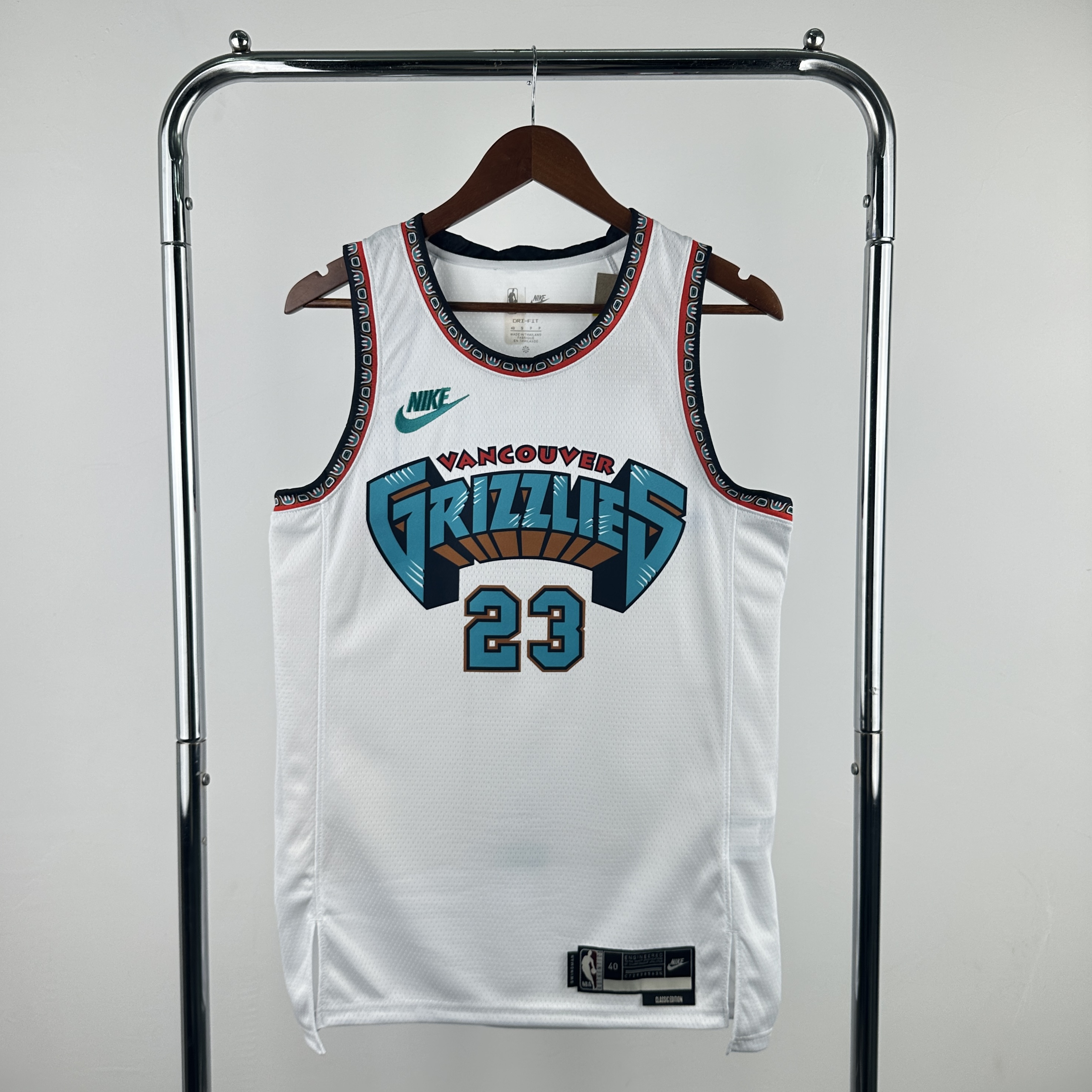 Men Memphis Grizzlies #23 Rose White Throwback Season Nike 2025 NBA Jersey->memphis grizzlies->NBA Jersey
